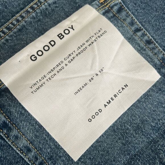 GOOD AMERICAN Good Boy Vintage Inspired Curvy Jean - Picture 8 of 8
